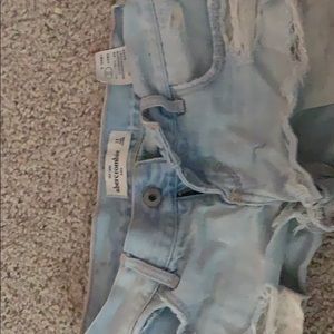 Youth denim shorts, light wash. NEVER WORN